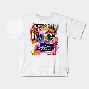 CRAZY FACE Kids T-Shirt